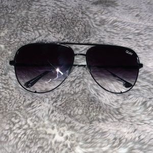 HIGHKEY QUAY AUSTRALIA SUNGLASSES BLACK FADE